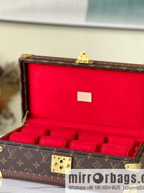 M47641 monogram/red COFFRET 8 MONTRES case