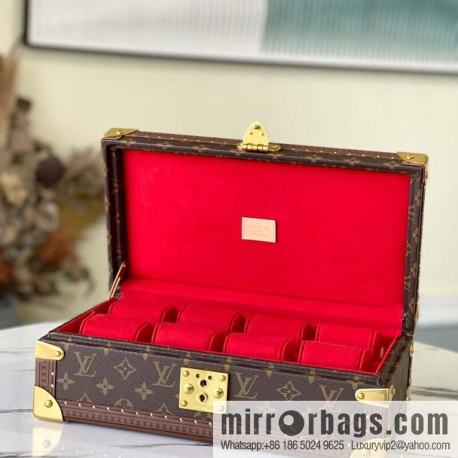 M47641 monogram/red COFFRET 8 MONTRES case
