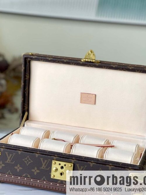 M47641 monogram/apricot COFFRET 8 MONTRES case