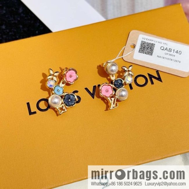 ❗️New ❗️ M01642 ☀ Louis Vuitton IV BOTANICA Earrings ☀