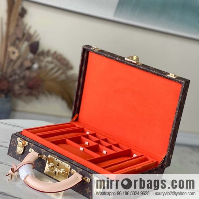 M20076 Orange Monogram Jewelry Box