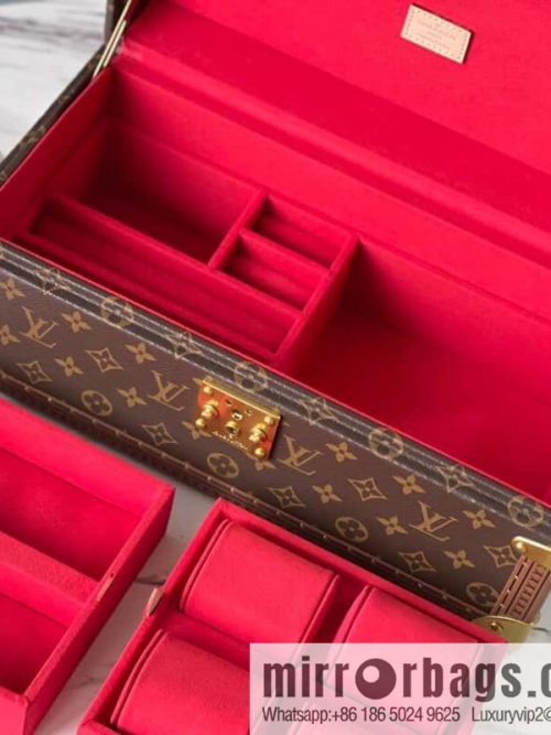 💗 M20209 Presbyopia Red Li, Multifunctional Storage Box MCoffret Accessoires Hard Case