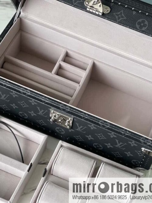 M20209 Black Flower Ash, Multifunctional Storage Box MCoffret Accessoires Hard Box