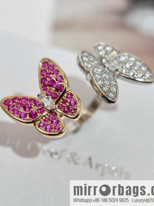 ❗️New ❗️ ☀️ Original ☀️ Van Cleef & Arpels Two Butterfly Ring ☀