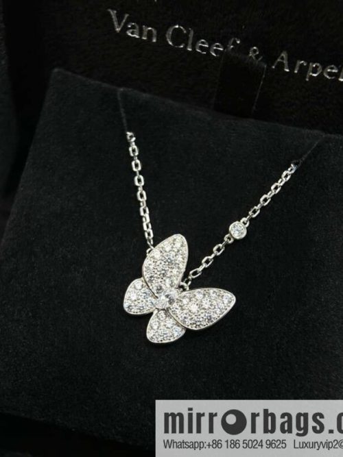 ❗️New ❗️ ☀️ Original ☀️ Van Cleef & Arpels Two Butterfly Diamond Butterfly Necklace