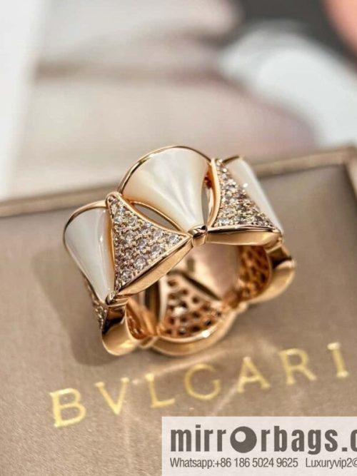 ❗️CNC version ❗️ ☀️ original ☀️ BVLGARI DIVA haute couture series mica fritillary diamond ring ☀