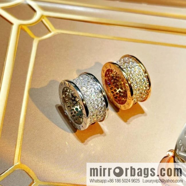 ☀️BVLGARI B. ZERO1 Full Diamond Small Waist Ring  ☀️