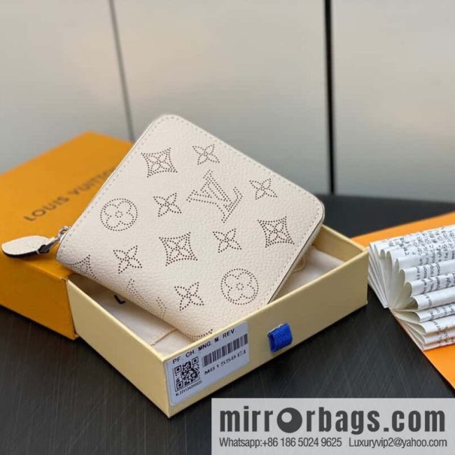 [Original single boutique] M81558 gray, full leather zipper wallet series