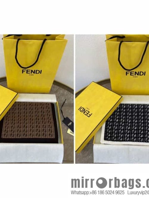 FENDI Fendi FF miniature pattern new knitted wool scarf