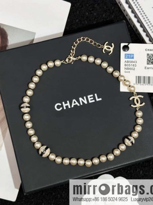 ❗️New ❗️ Chanel necklace ☀️ new ☑️ Chanel double c pearl necklace ☀️