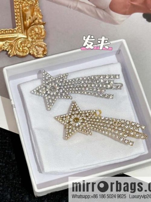 New ☑️ DIOR Dior full diamond pentagram comet hairpin hairpin