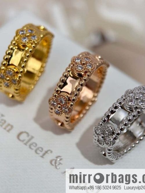 ❗️New ❗️ ☀️ Van Cleef & Arpels PERLEE Collection Perlee sweet clovers Kaleidoscope Clover Ring ☀️