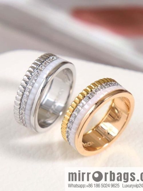 ☀New BOUCHERON/Boucheron Quatre Classique Ceramic Ring