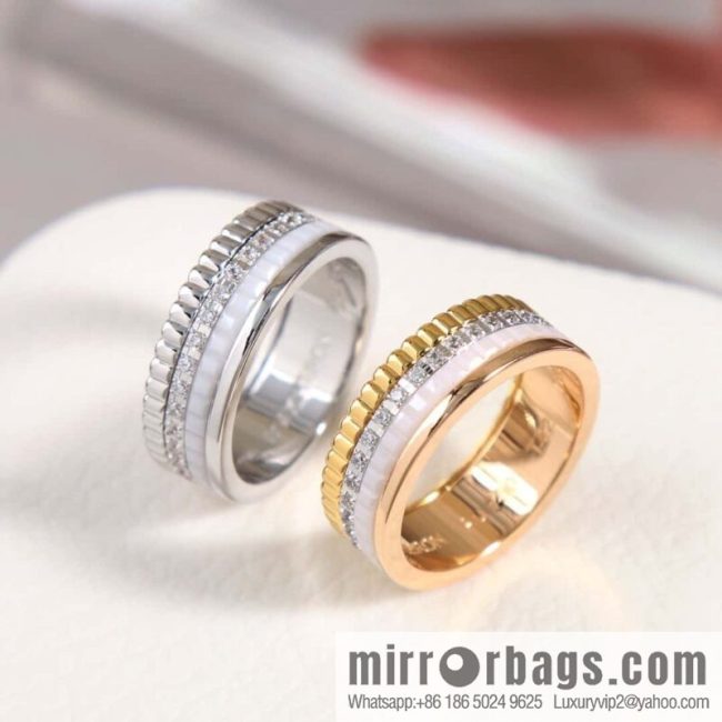 ☀New BOUCHERON/Boucheron Quatre Classique Ceramic Ring