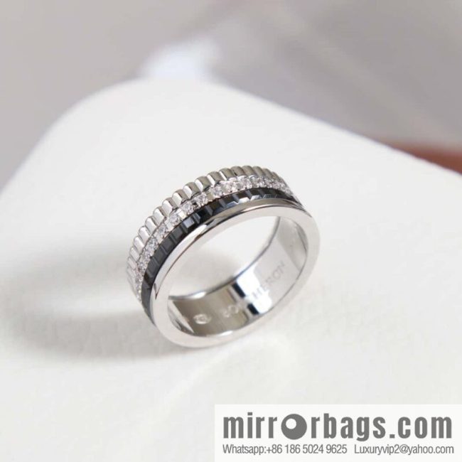 ☀New BOUCHERON/Boucheron Quatre Classique Ceramic Ring