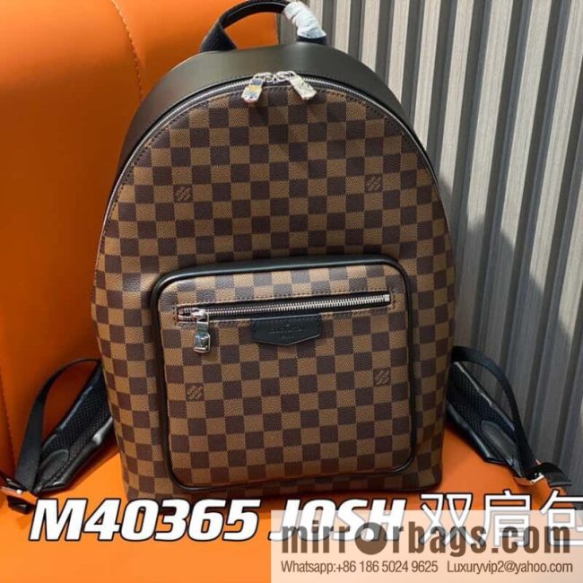 [Original single boutique] M40365 coffee grid backpack series JOSH backpack M45349 M40365