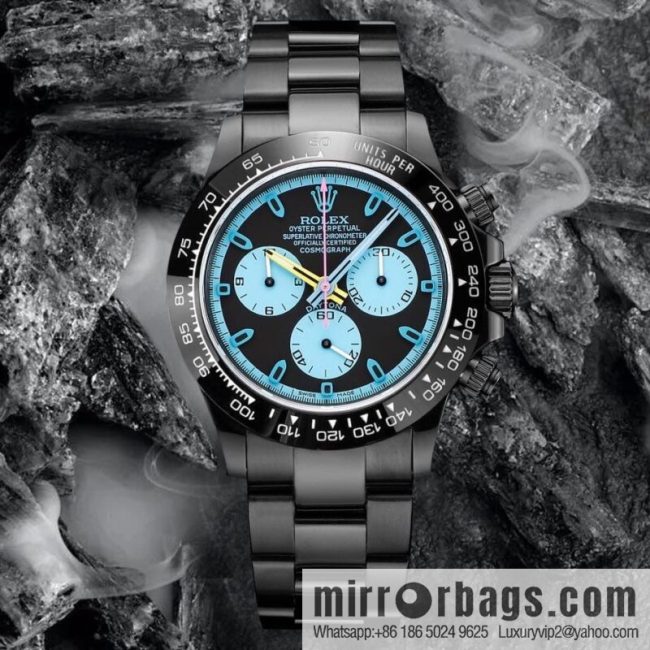 🔥Ultra-thin upgrade 12.3mm latest fourth-generation Daytona stainless steel all-black latest carbon black vacuum plating replica 40mm - Image 2