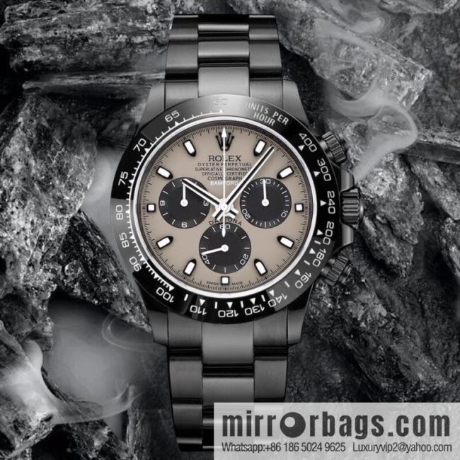 🔥Ultra-thin upgrade 12.3mm latest fourth-generation Daytona stainless steel all-black latest carbon black vacuum plating replica 40mm - Image 4