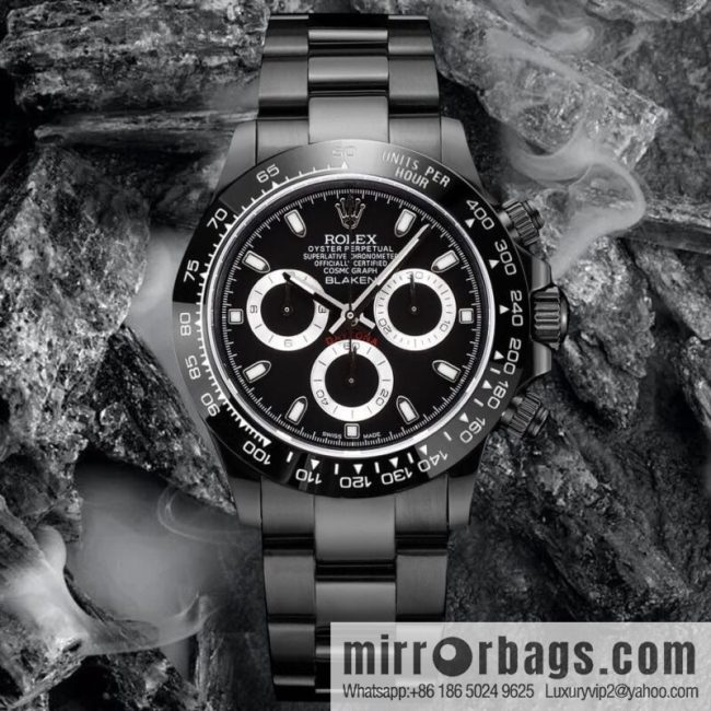 🔥Ultra-thin upgrade 12.3mm latest fourth-generation Daytona stainless steel all-black latest carbon black vacuum plating replica 40mm - Image 5
