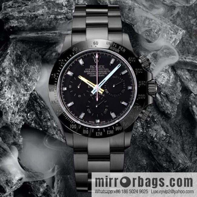 🔥Ultra-thin upgrade 12.3mm latest fourth-generation Daytona stainless steel all-black latest carbon black vacuum plating replica 40mm - Image 6
