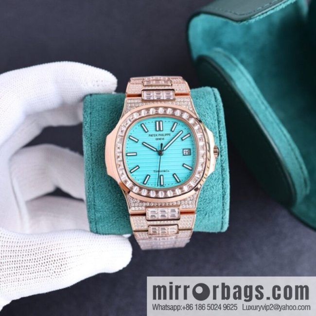 PP Patek. Philippe Nautilus Gypsy Edition New Customized Original 324 Movement Watch - Image 14