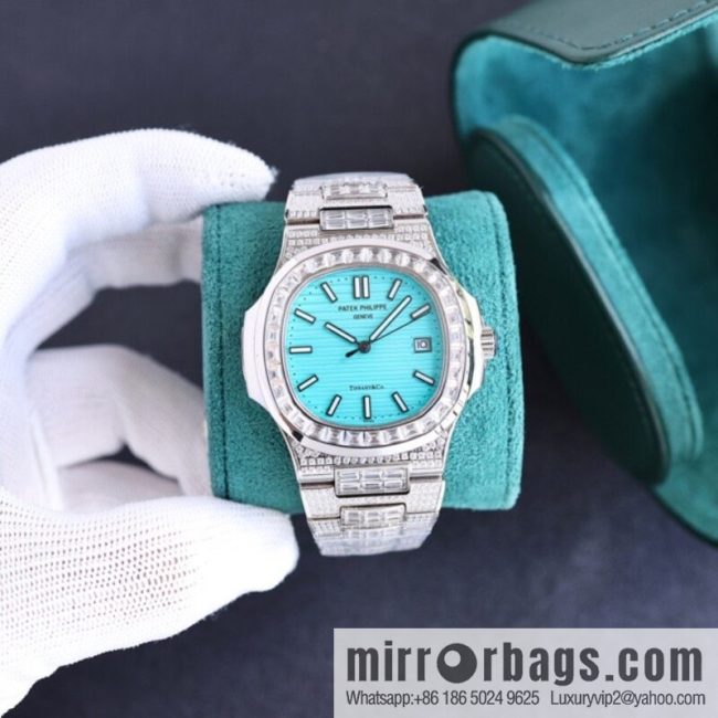 PP Patek. Philippe Nautilus Gypsy Edition Customized Original 324 Movement Watch - Image 2