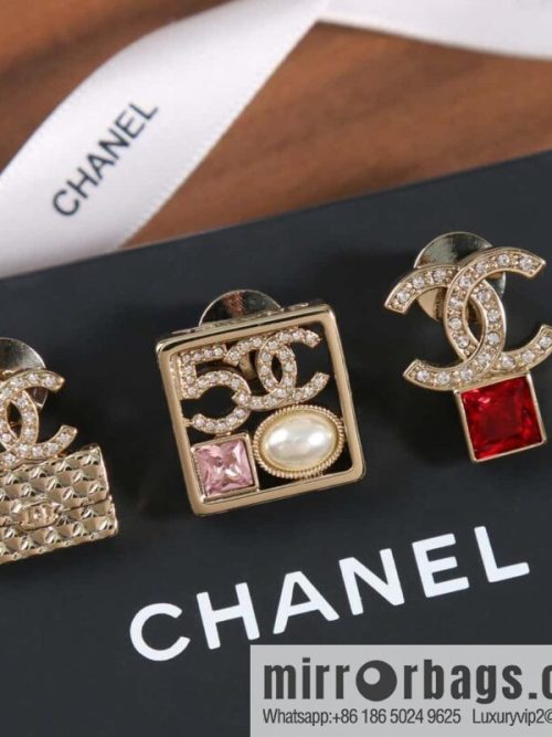 [Three in one] ☀️ new ☑️ Chanel double c bag square diamond three-piece brooch ☀️