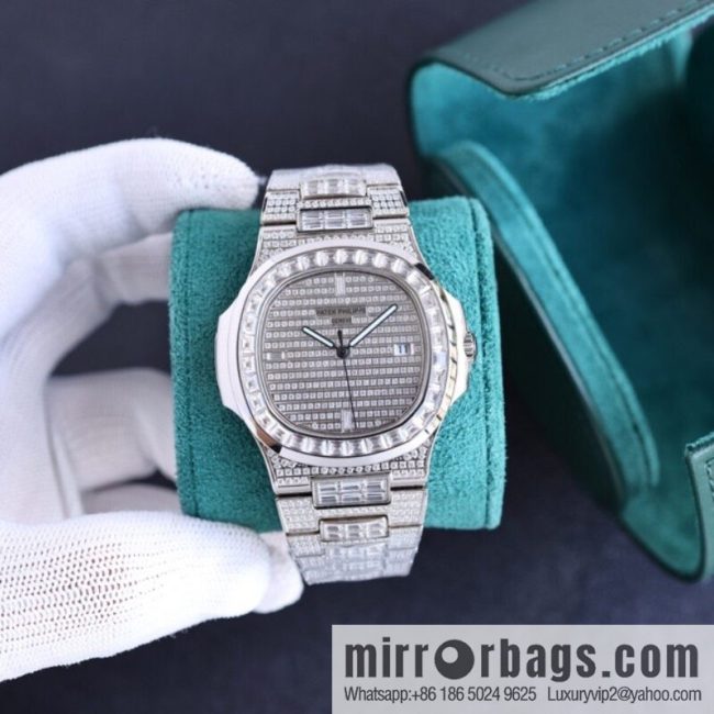 PP Patek. Philippe Nautilus Gypsy Edition Customized Original 324 Movement Watch - Image 6