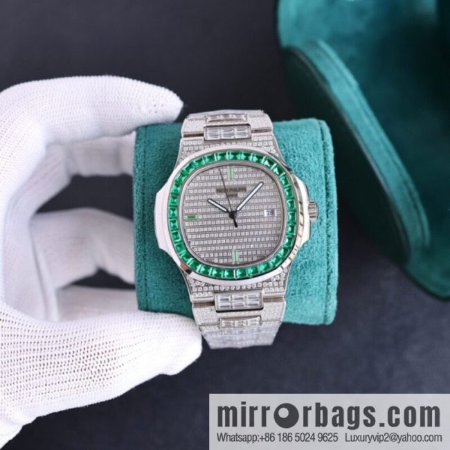 PP Patek. Philippe Nautilus Gypsy Edition Customized Original 324 Movement Watch - Image 7