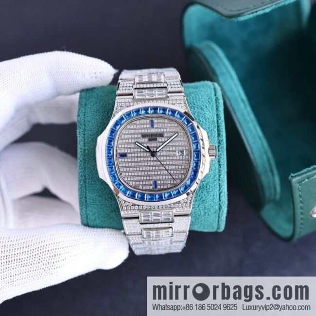 PP Patek. Philippe Nautilus Gypsy Edition Customized Original 324 Movement Watch - Image 3