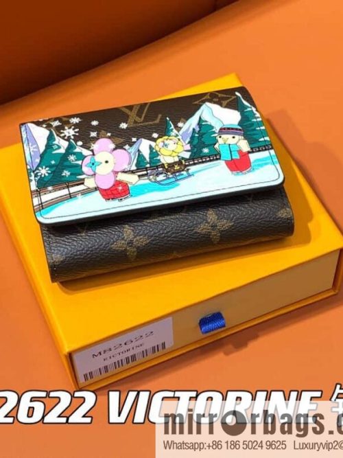 [Original order boutique] M82622 Christmas tri-fold wallet series, small wallet VICTORINE wallet