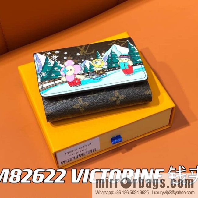 [Original order boutique] M82622 Christmas tri-fold wallet series, small wallet VICTORINE wallet