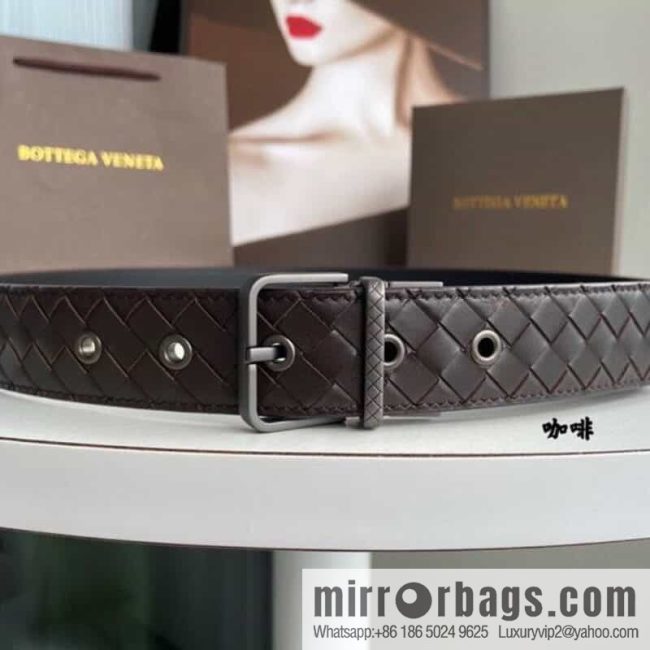 Bottega. Venta High Recognition Men\'s Woven Belt 3.5cm - Image 6