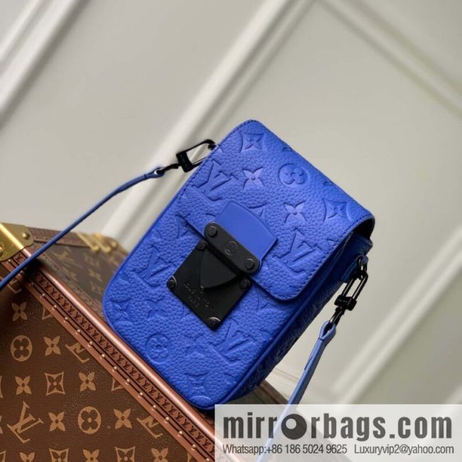 M82568 Blue S-Lock Vertical mini handbag