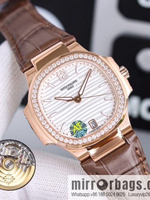 Patek Philippe Sports Elegant Nautilus Belt Women\'s Watch PP7118 Customized Edition 9015 Machine Modified Cal.324sc Automatic Movement