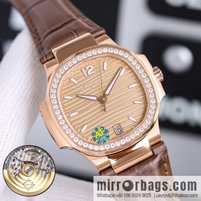 Patek Philippe Sports Elegant Nautilus Belt Women\'s Watch PP7118 Customized Edition 9015 Machine Modified Cal.324sc Automatic Movement - Image 3