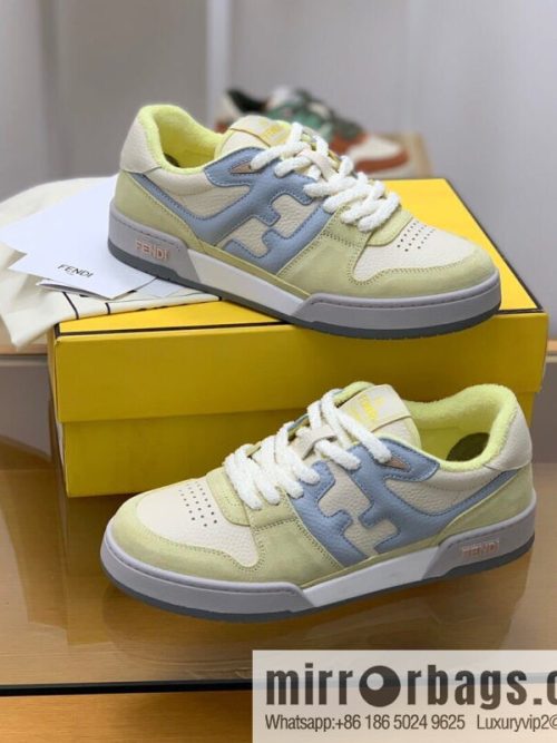 Fendi in white and blue leather His & Hers Vintage sneakers