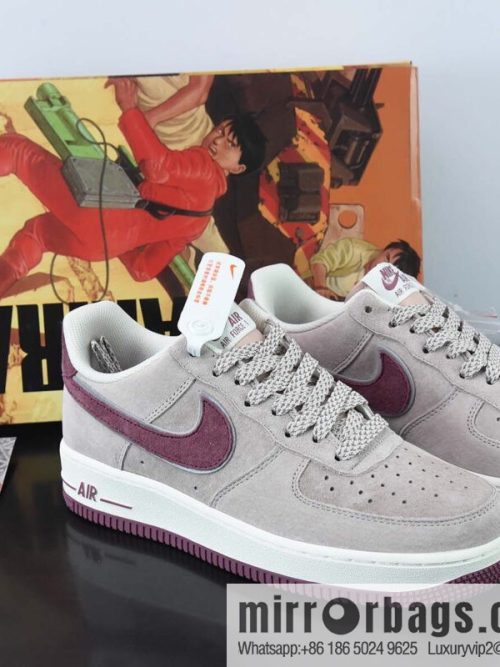 AKIRA × Nike Air Force 1 Low \'07 Jujube Unisex same sneakers color scheme Item number: KT0036-088