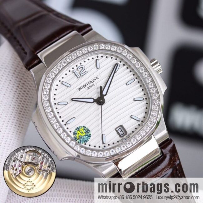 Patek Philippe Sports Elegant Nautilus Belt Women\'s Watch PP7118 Customized Edition 9015 Machine Modified Cal.324sc Automatic Movement - Image 9
