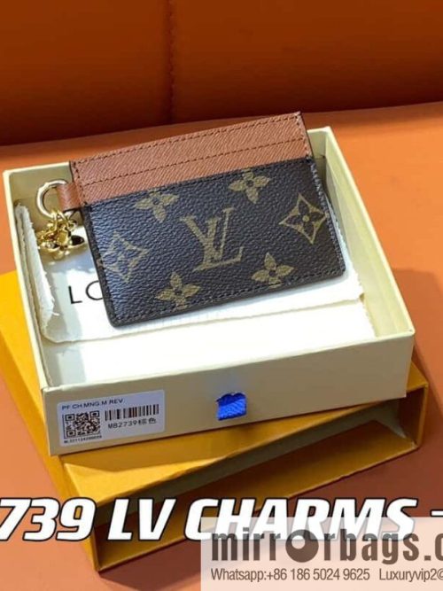 [Original order boutique] M82739 monogram brown card holder wallet series LV CHARMS card holder