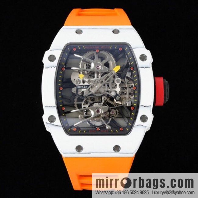 The new RM 27-02 is a RICHARD MILLE sports tourbillon watch designed for tennis players - Image 3