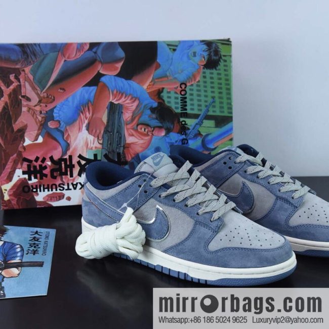 Otomo Katsuhiro x NK SB Dunk Low \"Steamboy OST\" Otomo Katsuhiro, suede gray-blue low-top casual board shoes, item number: DR3369 526