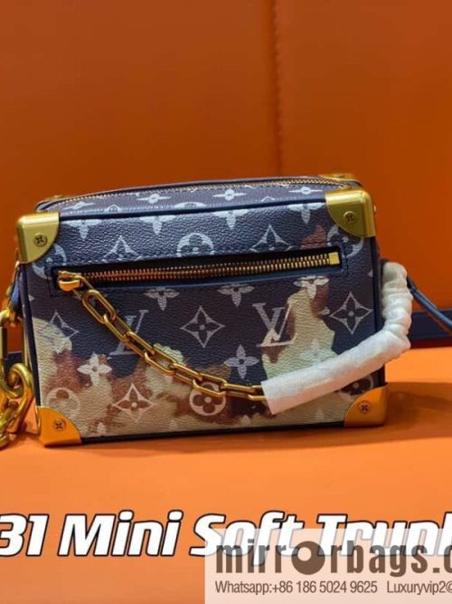 [Original order boutique] M23731 blue flame, box box series M44480 This Mini Soft Trunk handbag