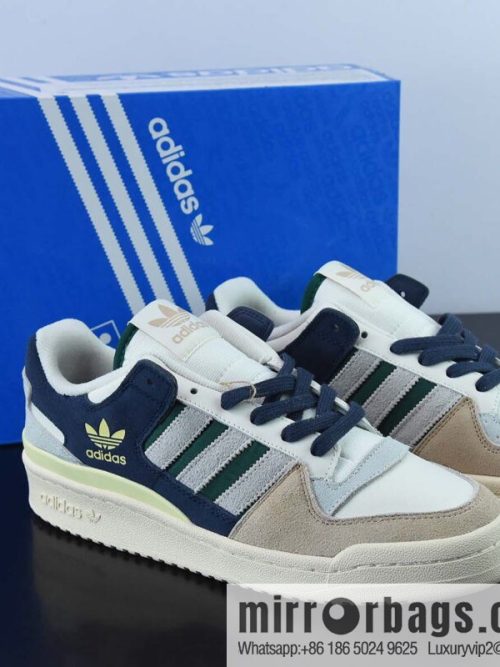 Adidas originals Forum 84 Low Adidas White Brown Sports Casual Shoes Item No. GW4332