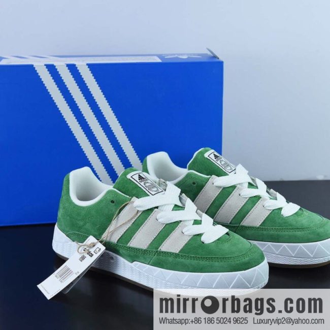 Adidas Originals Adimatic Low \"Purple Tint\" Matic Series Low Top Vintage Shark Bread Flipped Light Grass Green Gray \"GZ6202