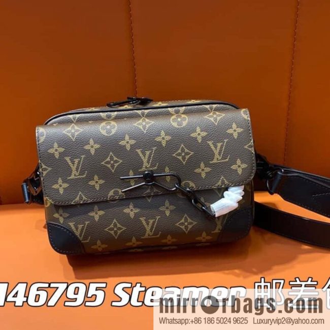 [Original single boutique] M46795 monogram men\'s bag messenger bag series Steamer messenger bag