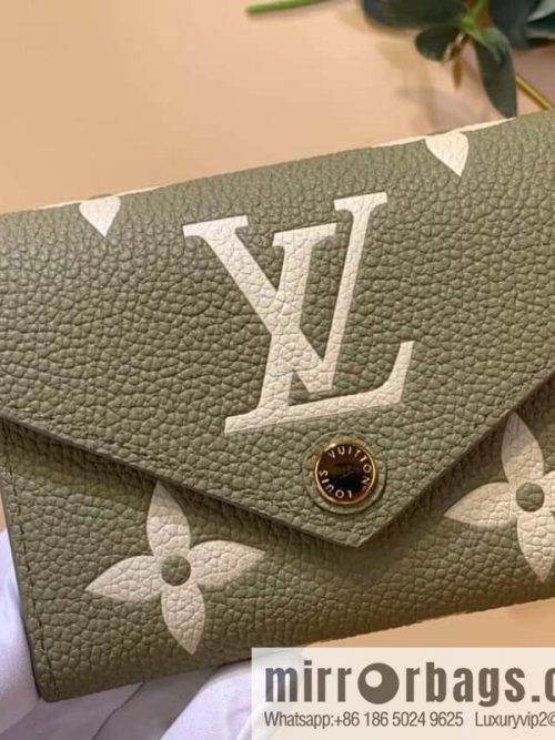 M80086 grass green, silk screen) Victorine wallet