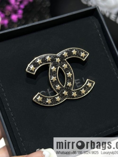 ☀️New ☑️ Chanel Double C Pentagram ⭐ Star Brooch