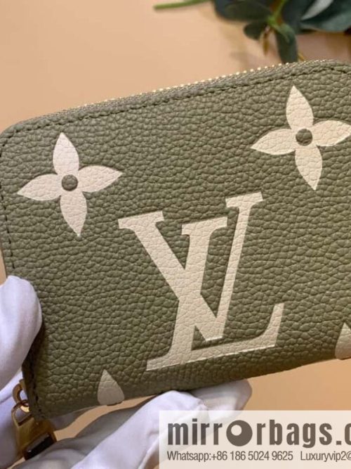 Louis Vuitton LV Zippy coin purse M82448 grass green (silk screen)