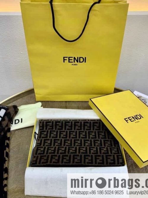 Fendi F letter series cashmere scarf